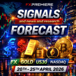 Signals, News and Research Forecast for FX, Gold, US30, Nasdaq and Crypto Starting 20th - 25th April 2026