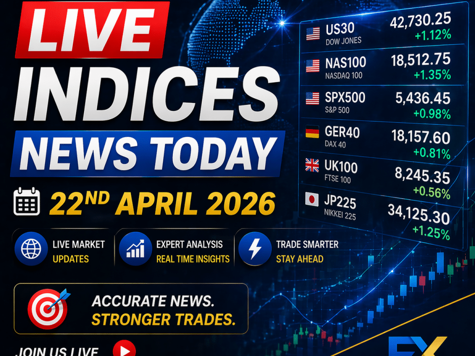 Signals Forecast for Indices News Starting 22nd April 2026: US30, NAS100, S&P 500 Outlook, U.S. Macro Risks, and Live Trading Scenarios