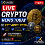 Signals Forecast for Live Crypto News Starting 22nd April 2026: BTC, ETH, XRP Outlook, U.S. Macro Risk, ETF Momentum, and Live Trading Scenarios