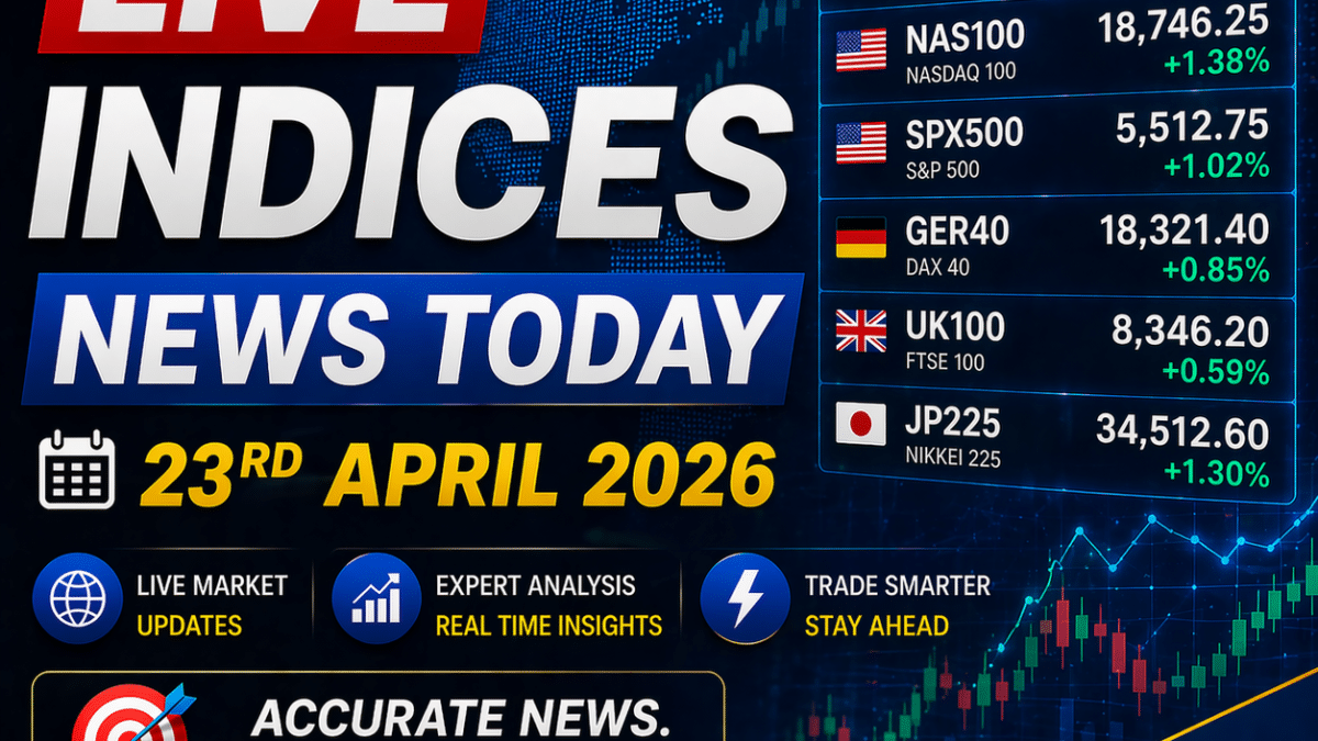 Signals Forecast for Indice News Signals Starting 23rd April 2026: US30, NAS100, S&P 500 Outlook, PMI Risk, and Live Trading Scenarios