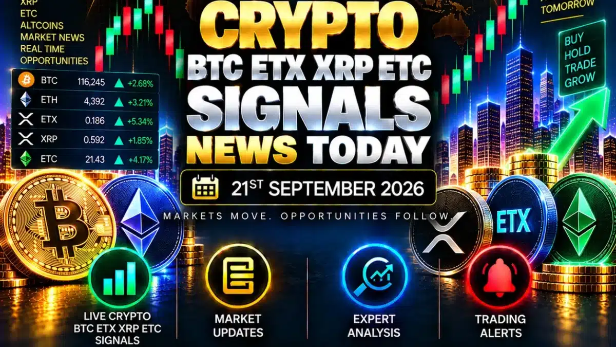 Crypto Signals Daily Briefing Bitcoin Ethereum XRP & ETC Surge as Digital Assets Kick Off the Week Strong – September