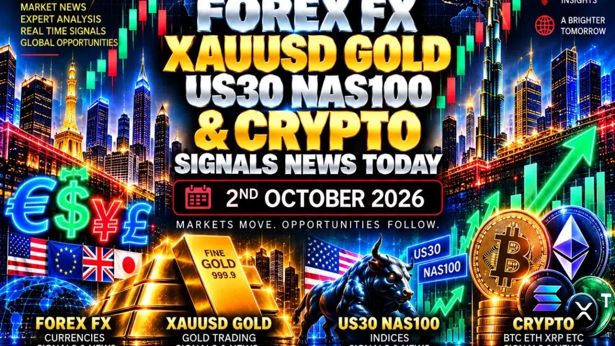 FOREX FX XAUUSD GOLD US NAS & CRYPTO signals news IMAGE for fxpremiere com for today nd Oct using logo attached